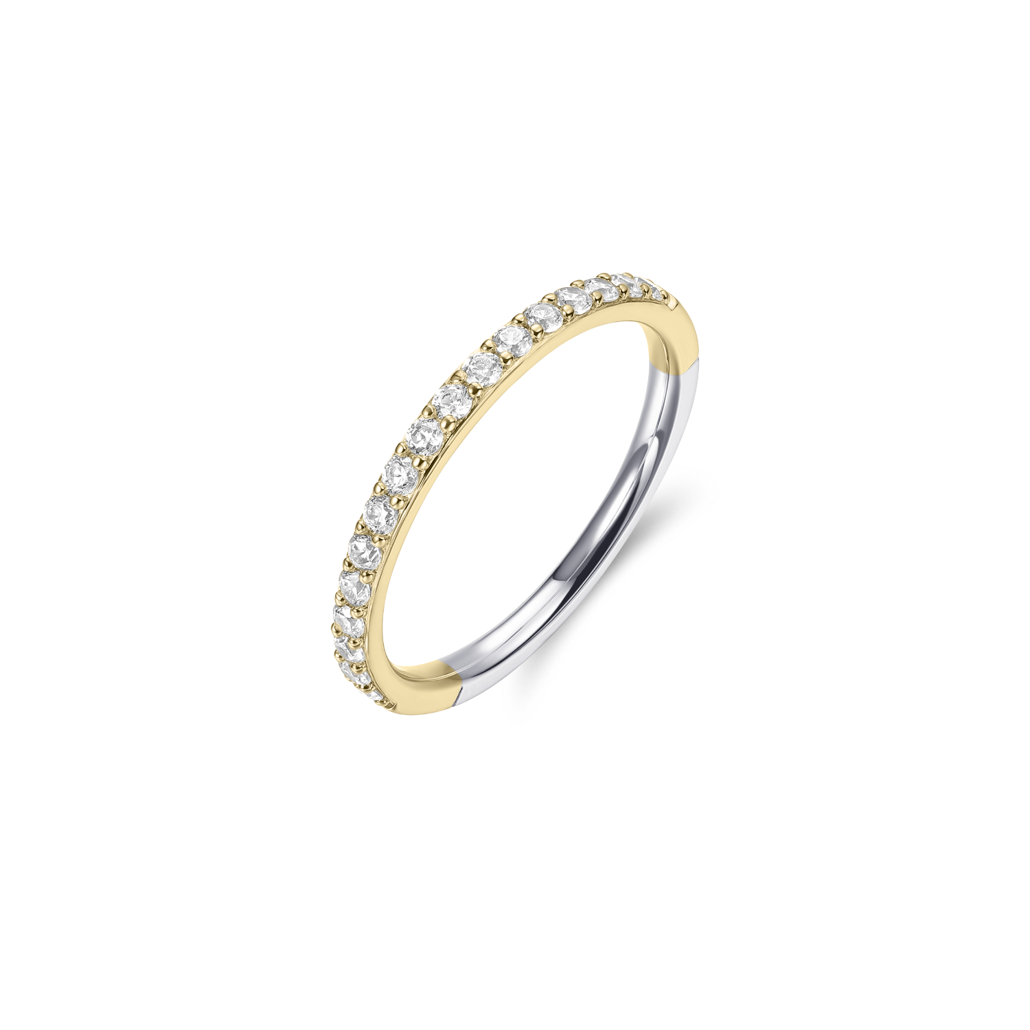 Gisser Pave Stackable Ring