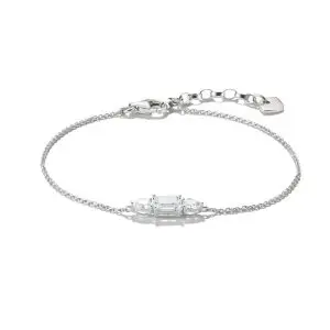 THOMAS SABO Silver Bracelet with Sparkling Zirconia Stones