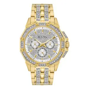 Bulova Crystal Octava Watch Gold Tone