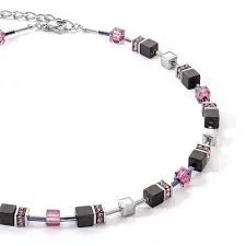 Coeur De Lion Silver and Amethyste Iconic Precious Onyx necklace