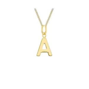 9ct Initial Pendants and Chain