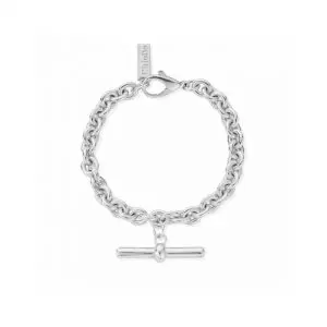 ChloBo Silver T-Bar Anchor Chain T-Bar Bracelet
