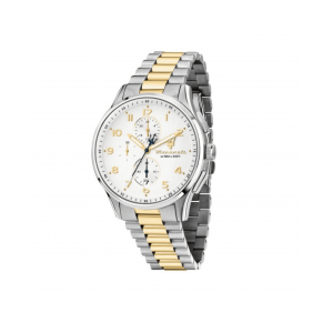 Maserati Sorpa Stainless Steel 42mm Chronograph Two Tone Bracelet