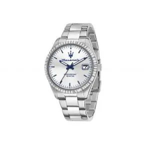 Maserati Competizione 43mm 3H Silver Dial Watch