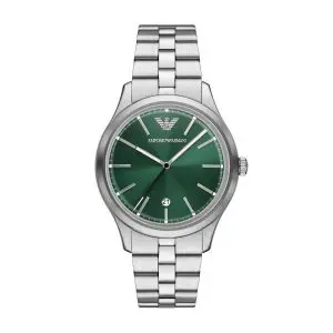 Armani Dario Stainless Steel Green Dial Gents Watch