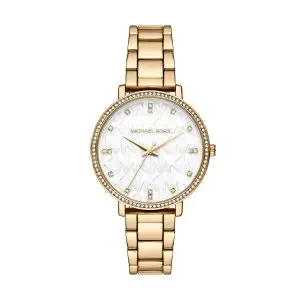 Michael Kors Pyper Gold Plated Bezel Ladies Watch