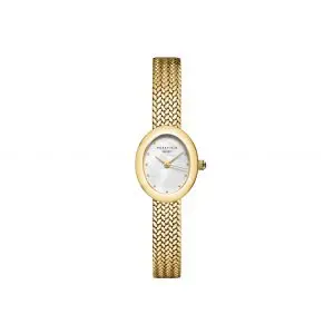 Rosefield Mini Gold Oval Mesh Watch