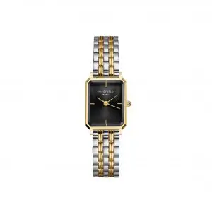 Rosefield Octagon XS Black Two Tone Watch