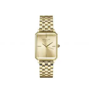 Rosefield Octagon Champagne 5 Link Watch
