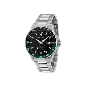 Maserati Sfida 44mm 3H Black Dial Watch