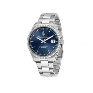 Maserati Competizione 43mm 3H Blue Dial Watch