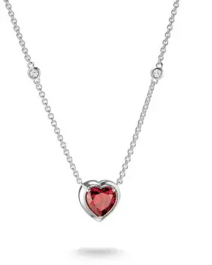 Thomas Sabo Elyndra Silver Necklace With Red Heart