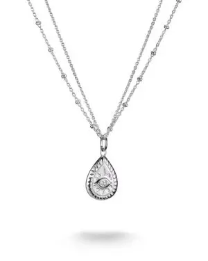 Thomas Sabo Silver Elyndra Eye Double Necklace