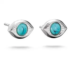 Thomas Sabo Elyndra Silver Turquoise Eye Stud Earrings