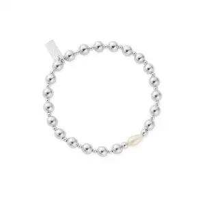 ChloBo Silver Feature Pearl Bracelet