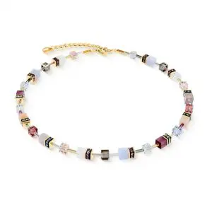 Coeur de Lion GeoCUBE® Iconic Precious Golden Blush Necklace