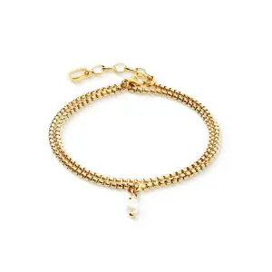 Coeur de Lion Serene Knot Chain Gold Bracelet