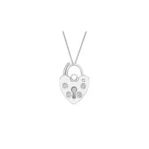 Sterling Silver Padlock Pendant