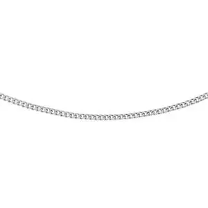 Sterling Silver 25 Adjustable Panza Curb Chain
