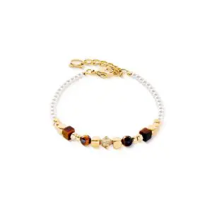 Coeur de Lion Princess Sunray Gold Brown Bracelet