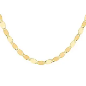 Gold Plated Flat Mirror Link Chain