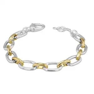 Two Tone Belcher Bracelet