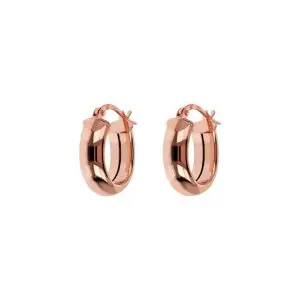 Bronzallure Small Oval Hoop Earrings