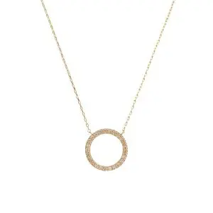 Bronzallure Golden CZ Necklace