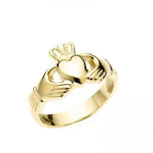 Fallers Ladies Medium Claddagh Ring in 14K Gold