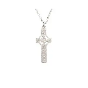 Sterling Silver Cross of St. Patrick and St. Columba