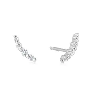 Ania Haie Silver Bezel Beaded Studs
