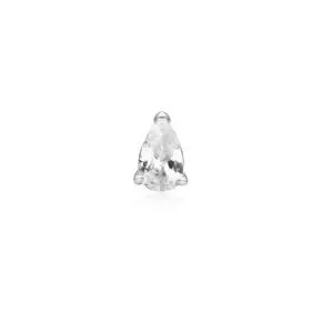 Ania Haie Silver Pear Barbell Single Earring
