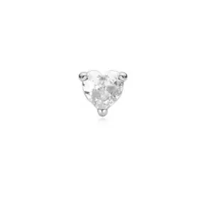 Ania Haie Silver Heart Barbell Single Earring