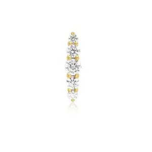Ania Haie Gold Bar Barbell Single Earring