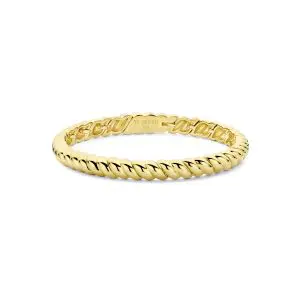Ti Sento Gold Plated Hump Ridge Bangle