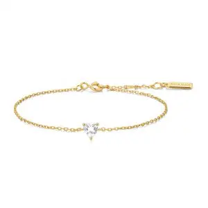 Ania Haie Gold Sparkle Heart Bracelet