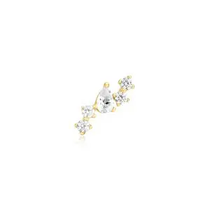 Ania Haie Gold Constellation Barbell Single Earring