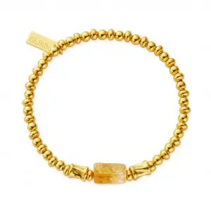 ChloBo Gold Plated Joy Spirit Stone Bracelet