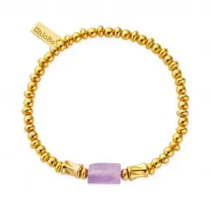ChloBo Gold Plated Calming Spirit Stone Bracelet