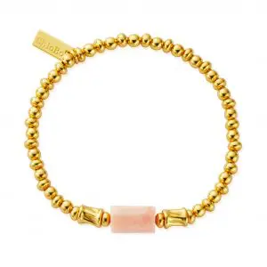 ChloBo Gold Plated Love Spirit Stone Bracelet