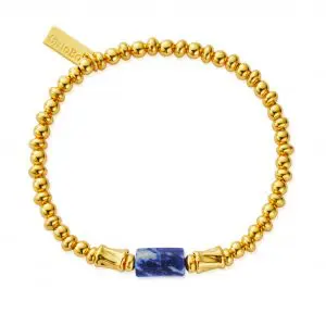 ChloBo Gold Plated Guidance Spirit Stone Bracelet