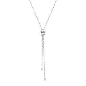 Ania Haie Silver Twisted Rope Lariat Necklace