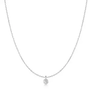 Ania Haie Silver Classic Bezel-Set Solitaire Pendant