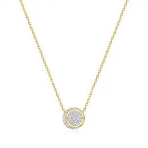 Ania Haie Gold Reversible Pavé Moon Evil-Eye Necklace