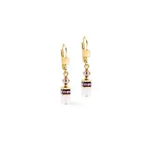 Coeur de Lion Princess Rose Glow Gold Earrings