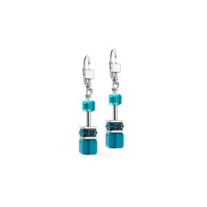 Coeur de Lion GeoCUBE® Iconic Teal Earrings
