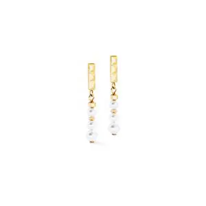 Coeur de Lion Princess Sunray Gold-Brown Earrings