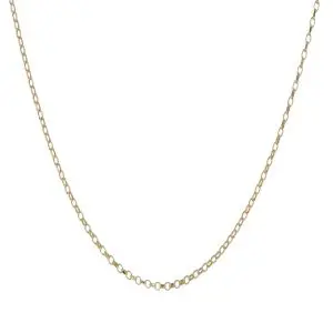 9k Gold Square Diamond Cut Belcher Chain 18"