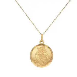 9K Gold St Christopher Medal