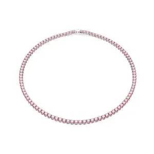 Swarovski Matrix Tennis Pink Necklace